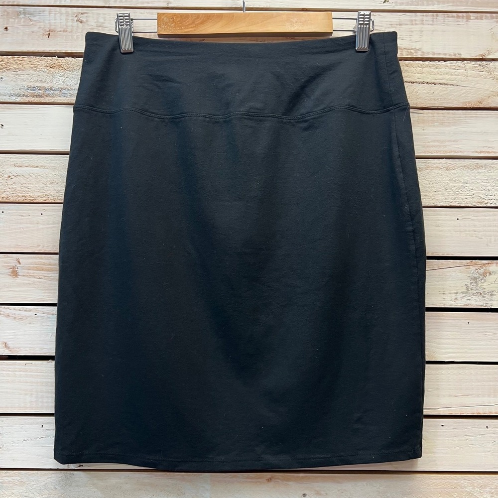 J. Jill Black Rayon Lycra Smooth-Fit Pencil Skirt Wearever Stretch Small - Picture 4 of 6